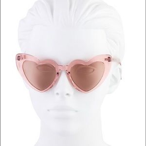 Saint Lauren Heart sunglasses, gold color , brand new